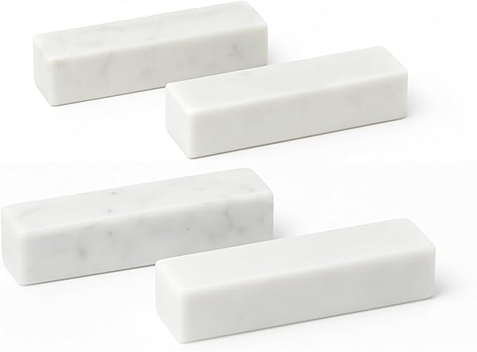 White Carrara knife blocks & holders (6 pcs)