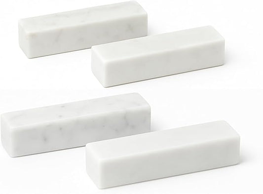 White Carrara knife blocks & holders (6 pcs)