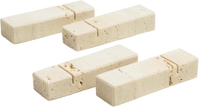 Travertine knife blocks & holders (6 pcs)